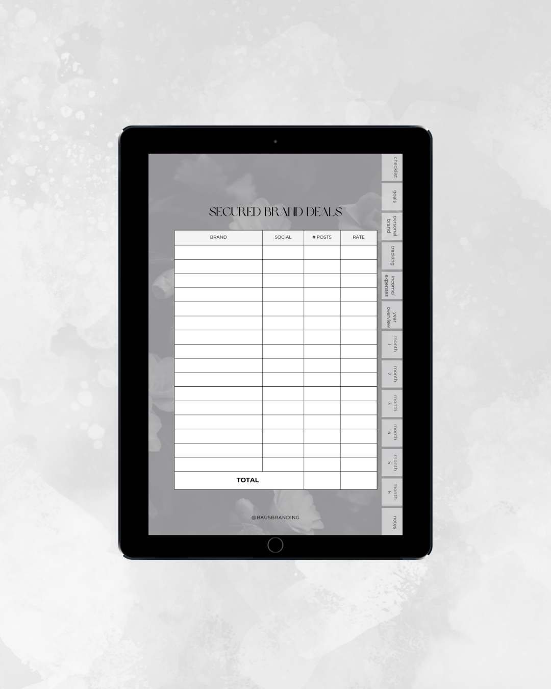 Digital Planner for Content Creators & Influencers