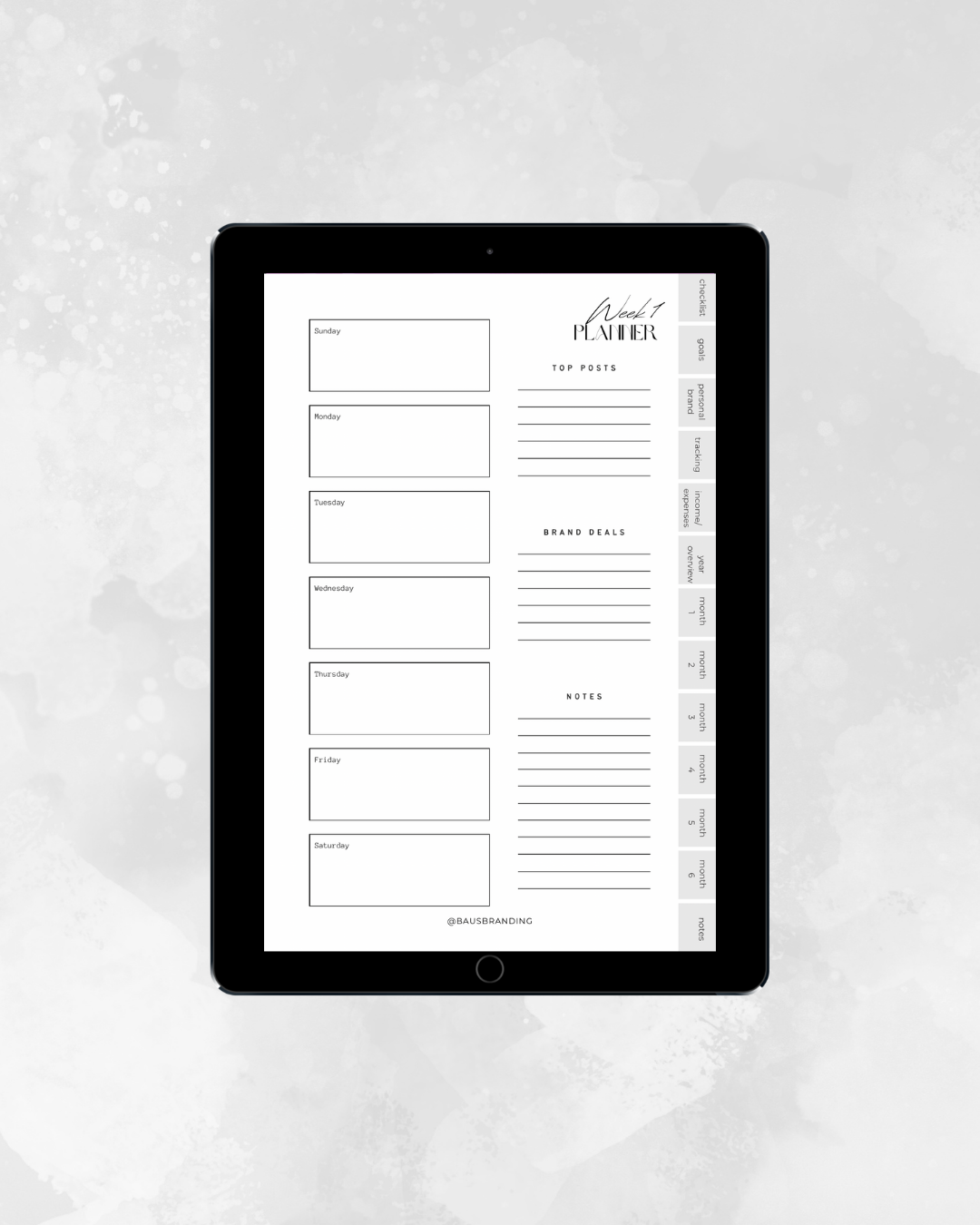 digital social media planner