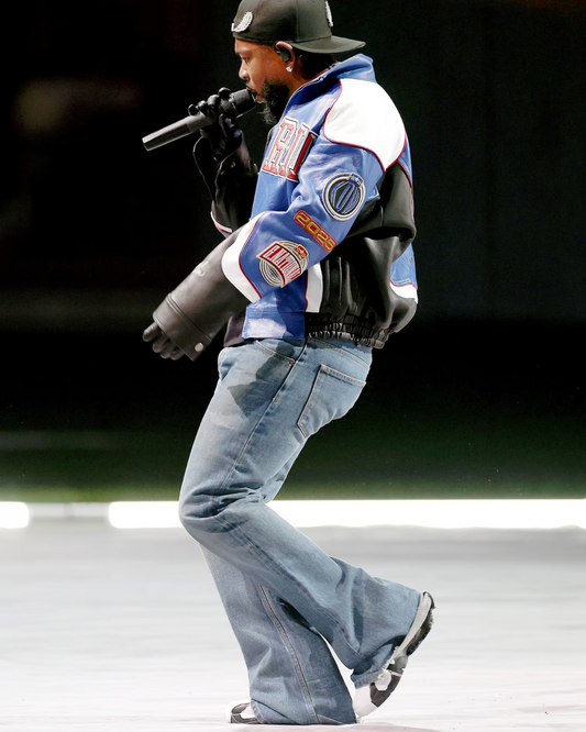 Everyone is obsessing Kendrick Lamar's Celine flared jeans and honestly so are we.