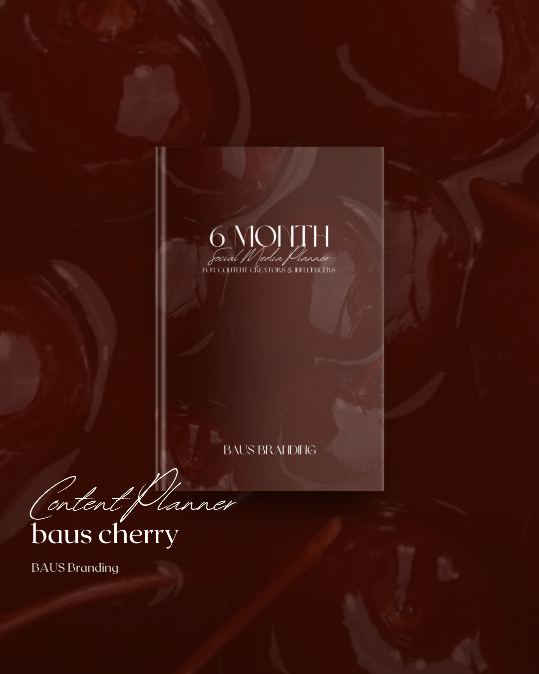 cherry print social media content planner for beauty influencers and content creators