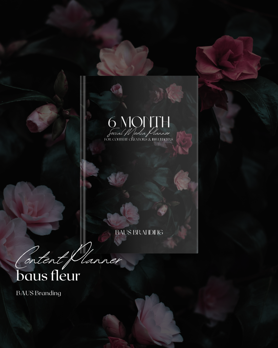 floral print social media content planner for beauty influencers and content creators