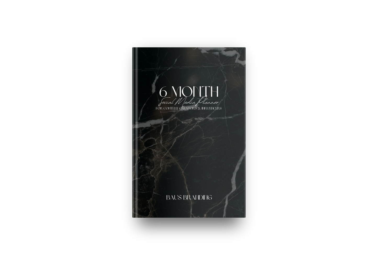 6 Month Social Media Planner: For Content Creators & Influencers | Black Marble