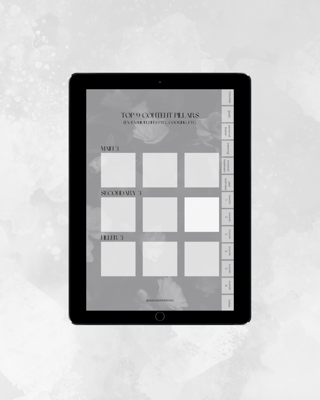 Digital Planner for Content Creators & Influencers