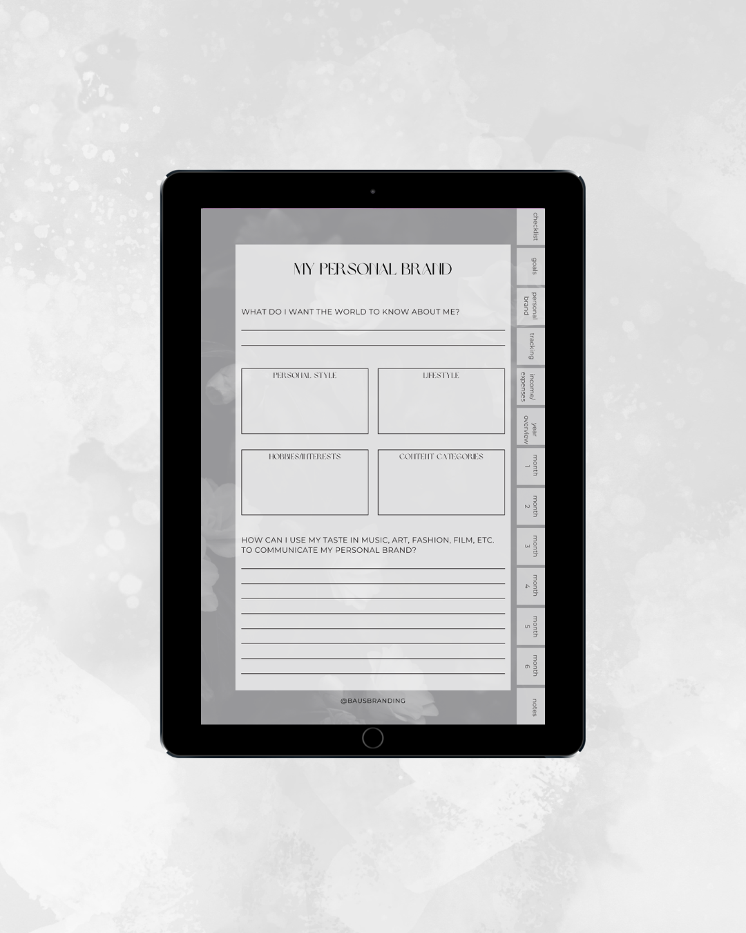 Digital Planner for Content Creators & Influencers | BAUS Fleur