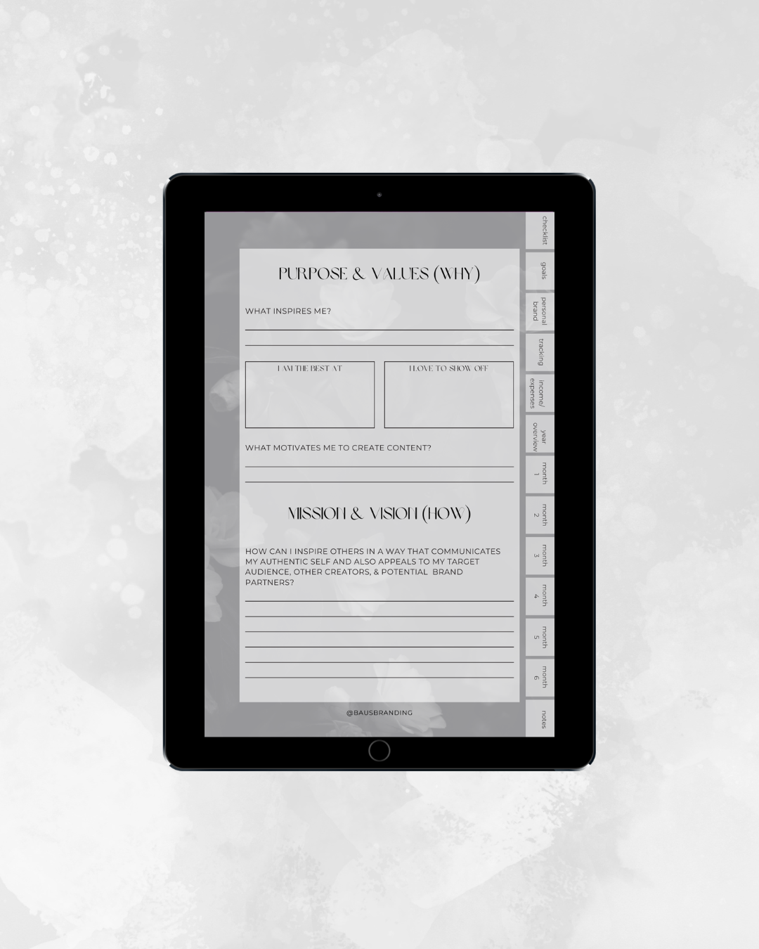Digital Planner for Content Creators & Influencers