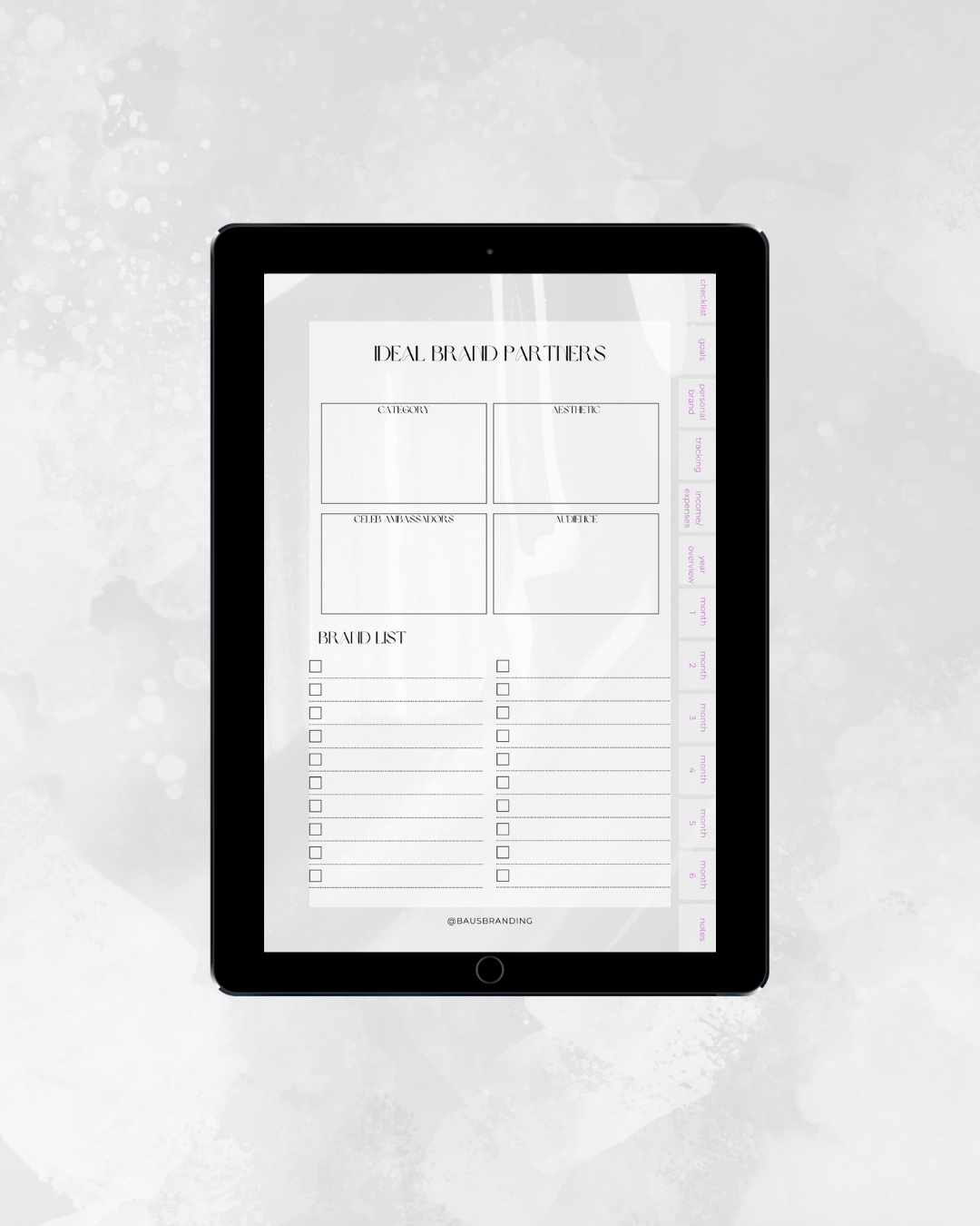 Digital Planner for Content Creators & Influencers