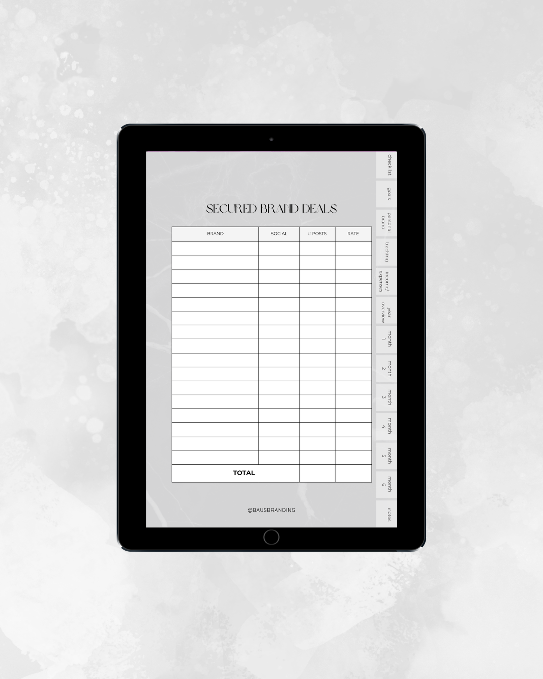 digital social media planner