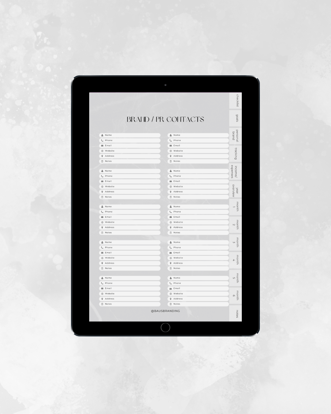 digital social media planner