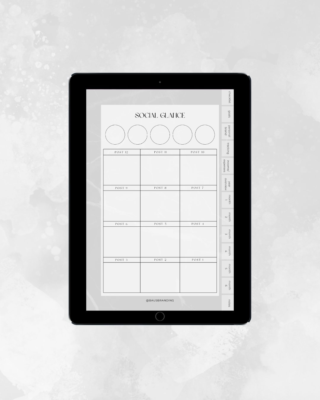 digital social media planner