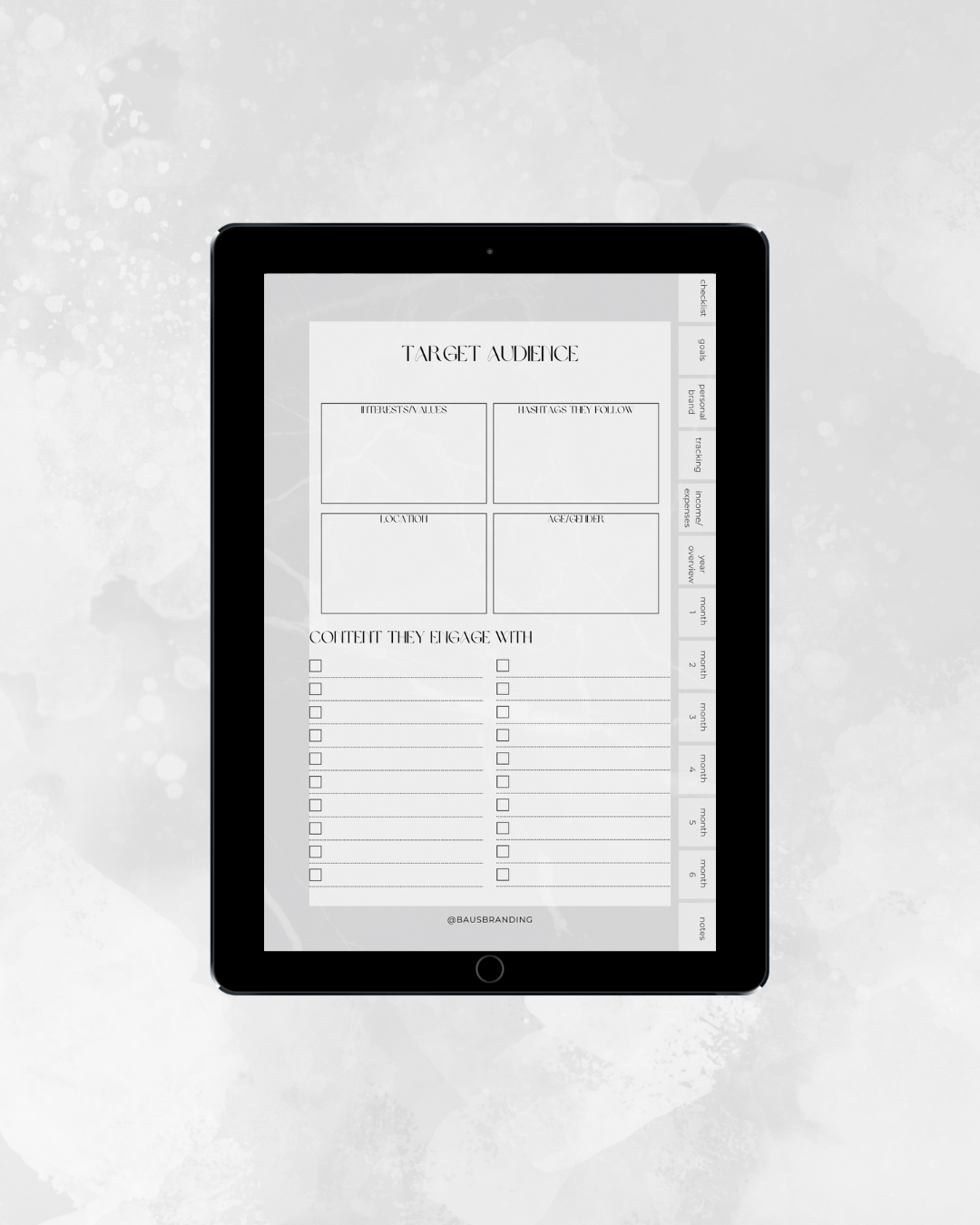 digital social media planner