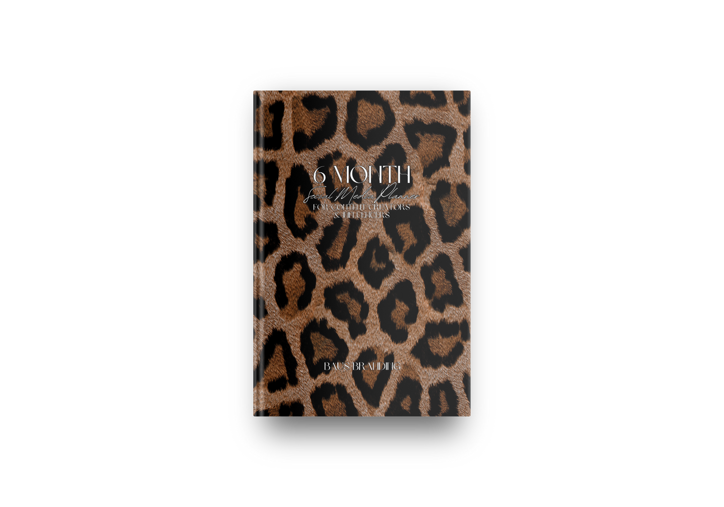 animal print planner for content creators